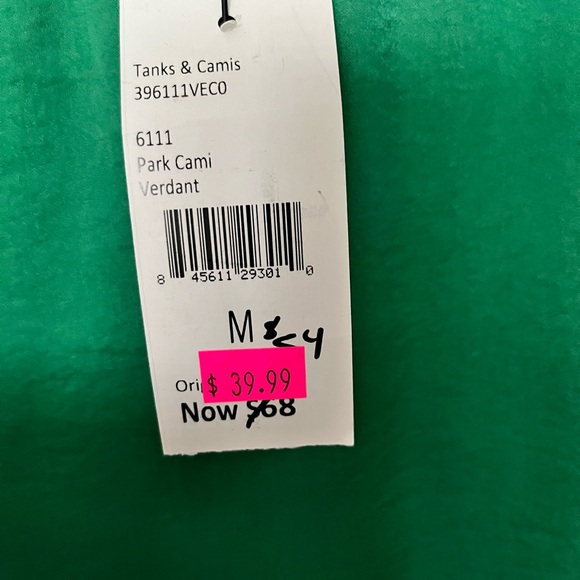 Cabi Park Racerback Cami #6111 Verdant Green tank, size Medium - Picture 8 of 8